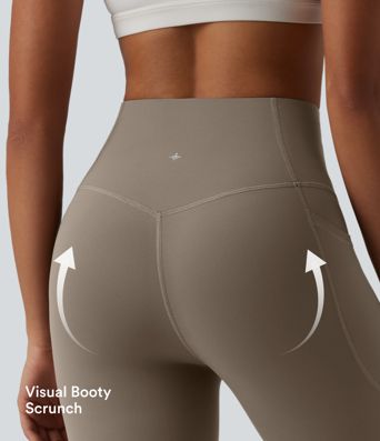 Halara UltraSculpt™ High Waisted Tummy Control Flare Yoga Leggings with Pockets Halara UltraSculpt™ High Waisted Tummy Control Flare Yoga Leggings with Pockets
