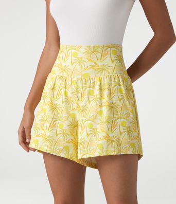 Short hawaïen 2 en 1 taille haute 12,5 cm avec poches