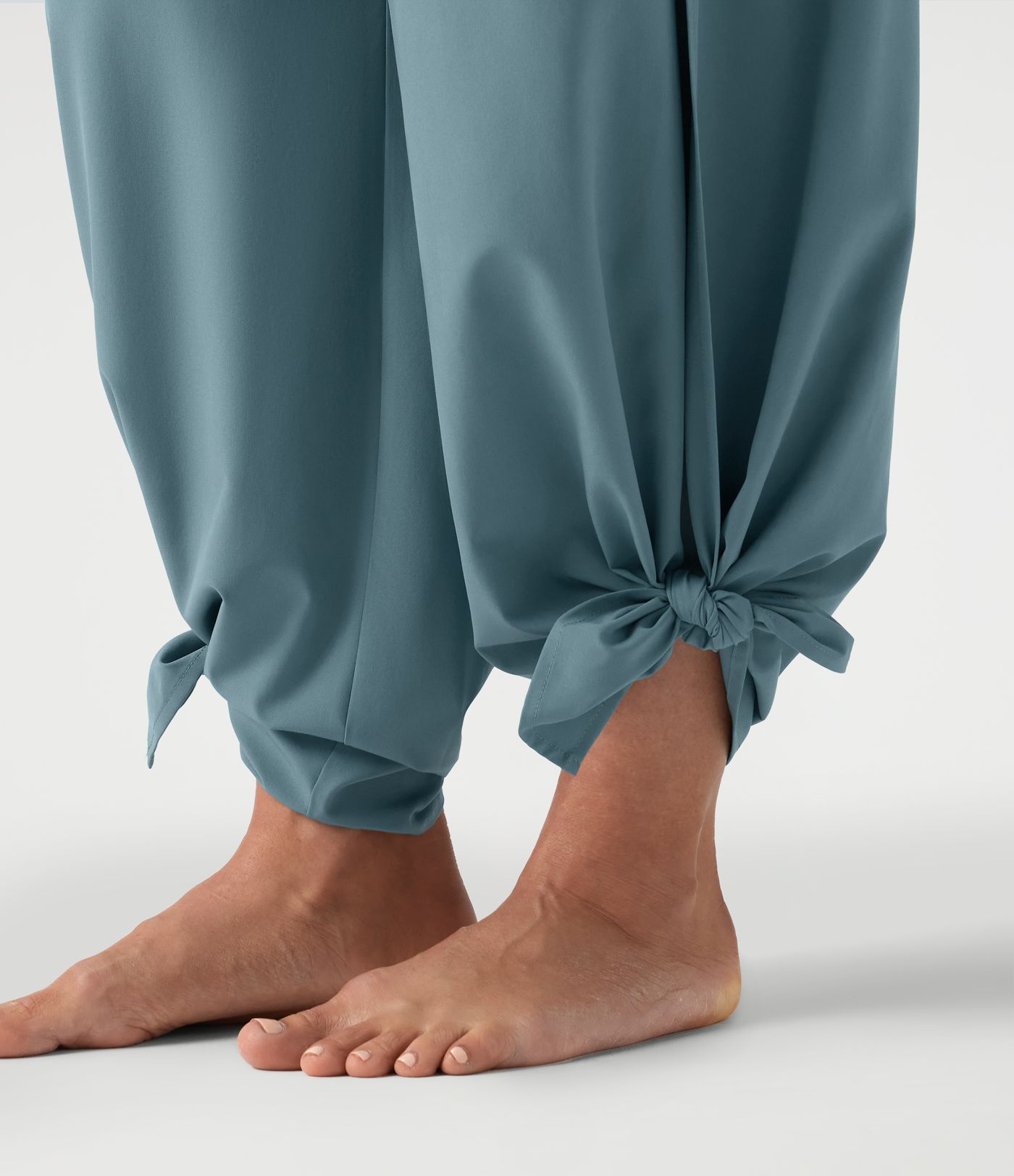 Breezeful™ - Geraffte Urlaubs-Hose mit hohem Bund, Seitentaschen und Schlitz - schnelltrocknend Breezeful™ - Geraffte Urlaubs-Hose mit hohem Bund, Seitentaschen und Schlitz - schnelltrocknend