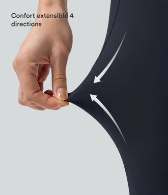 Pantalon tailleur évasé taille mi-haute Halara Flex™ DayStretch avec zip latéral et poches Pantalon tailleur évasé taille mi-haute Halara Flex™ DayStretch avec zip latéral et poches