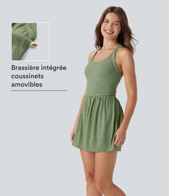 Combi-short 2-en-1 avec coussinets et poches - Édition Easy Peasy