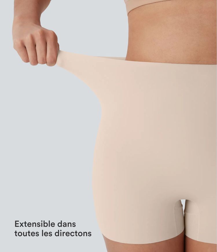 Short type boxer taille haute très extensible et doux pour la détente