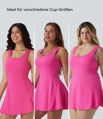 Softlyzero™ Airy - 2-in-1 Minikleid mit U-Ausschnitt, Seitentaschen und InstantCool - Easy Peezy, E-G Cups