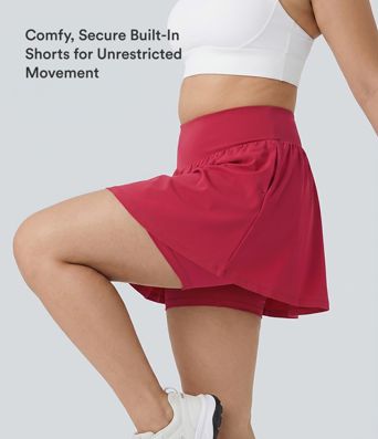SoftlyZero™ Airy Super High Waisted 2-in-1 InstantCool Yoga Plus Size Shorts 7" with Pockets SoftlyZero™ Airy Super High Waisted 2-in-1 InstantCool Yoga Plus Size Shorts 7" with Pockets