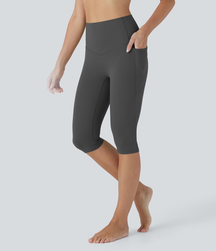 Halara UltraSculpt™ High Waisted Tummy Control Pedal Pusher Yoga Leggings with Pockets Halara UltraSculpt™ High Waisted Tummy Control Pedal Pusher Yoga Leggings with Pockets