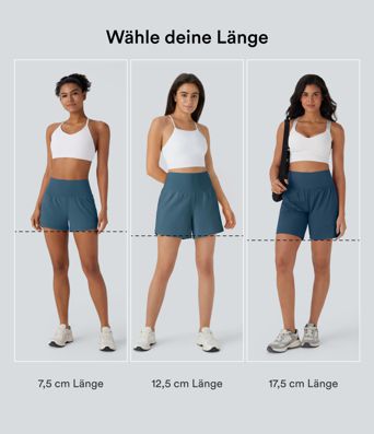SoftlyZero™ Airy - Super hoch taillierte 2-in-1-Yoga-Shorts mit Gesäßtasche und Seitentasche-längere Länge SoftlyZero™ Airy - Super hoch taillierte 2-in-1-Yoga-Shorts mit Gesäßtasche und Seitentasche-längere Länge