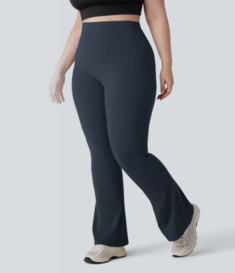 Halara UltraSculpt™ SoCinched leggings de yoga bootcut de talle alto con control de abdomen y bolsillos, tallas grandes
