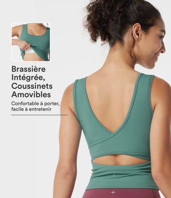 Débardeur à encolure en U avec coussinets amovibles Débardeur à encolure en U avec coussinets amovibles