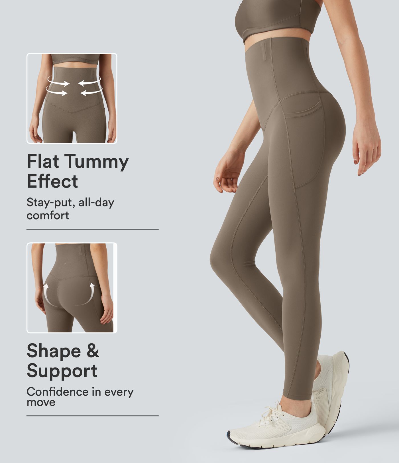 Halara UltraSculpt™ Super High Waisted Tummy Control Fishbone Shaping Training Leggings with Pockets Halara UltraSculpt™ Super High Waisted Tummy Control Fishbone Shaping Training Leggings with Pockets