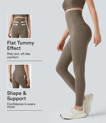Halara UltraSculpt™ Super High Waisted Tummy Control Fishbone Shaping Training Leggings with Pockets Halara UltraSculpt™ Super High Waisted Tummy Control Fishbone Shaping Training Leggings with Pockets