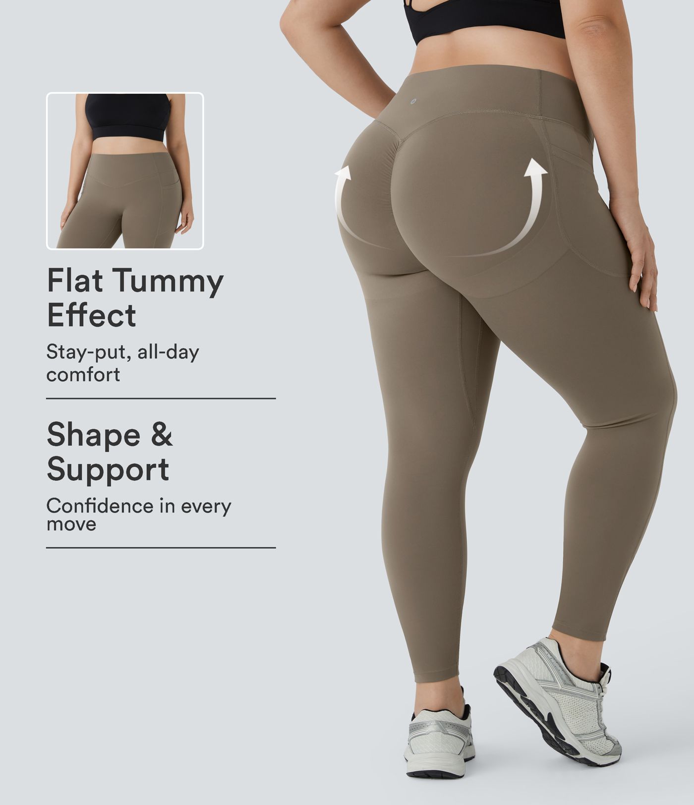 Halara UltraSculpt™ High Waisted Scrunch Butt Lifting Tummy Control Pocket Shaping Training Plus Size Leggings Halara UltraSculpt™ High Waisted Scrunch Butt Lifting Tummy Control Pocket Shaping Training Plus Size Leggings