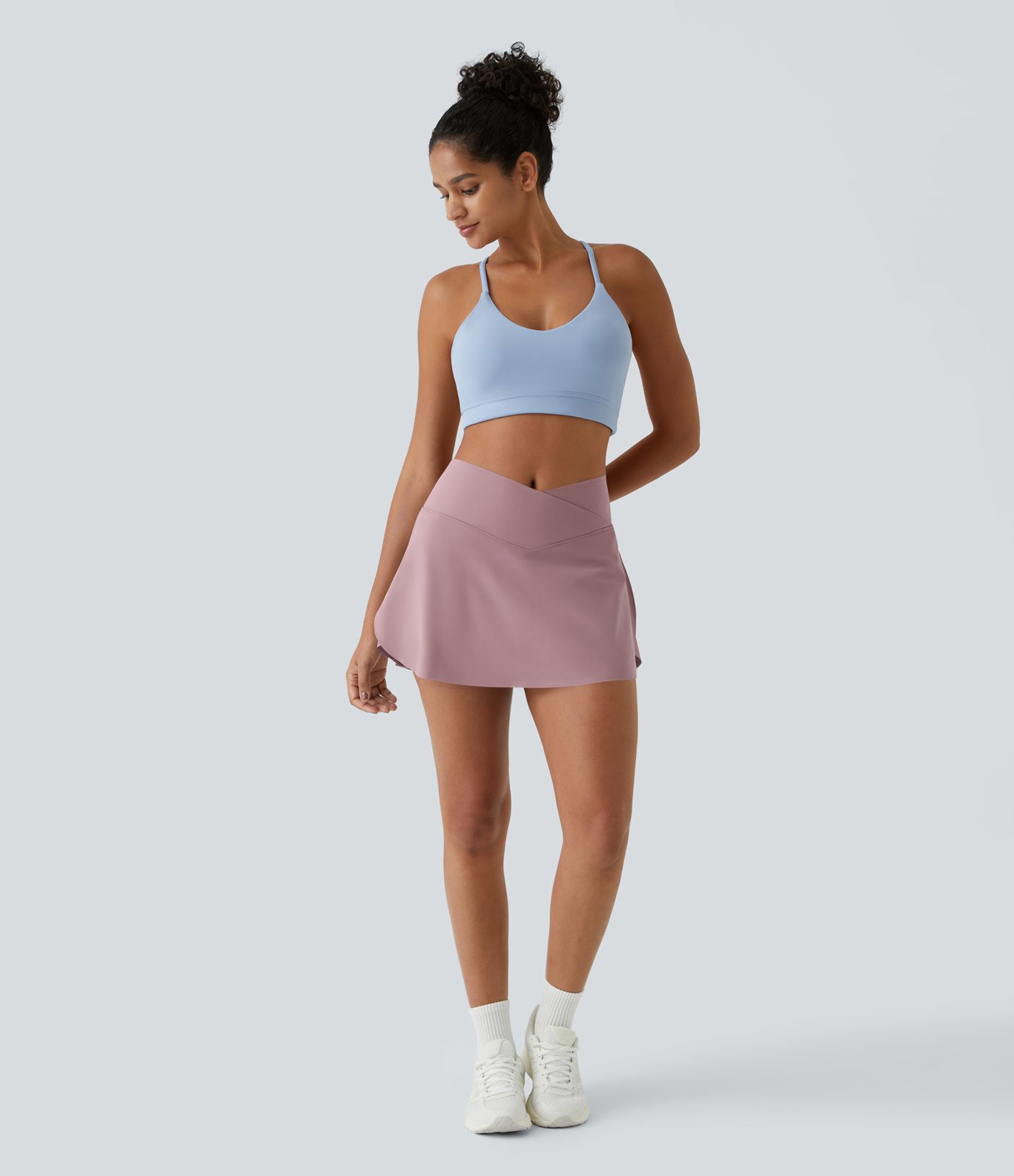 Everyday Softlyzero™ Airy Crossover 2-in-1-Mini-Tennisrock mit Seitentaschen-Lucid