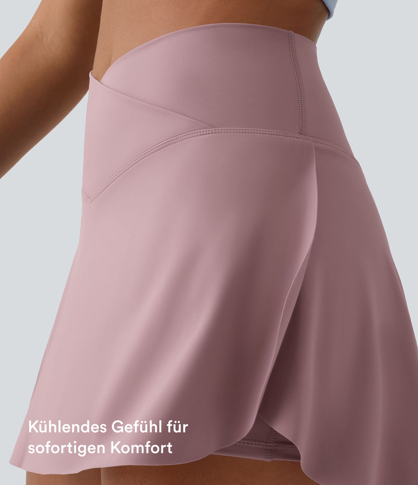 Everyday Softlyzero™ Airy Crossover 2-in-1-Mini-Tennisrock mit Seitentaschen-Lucid