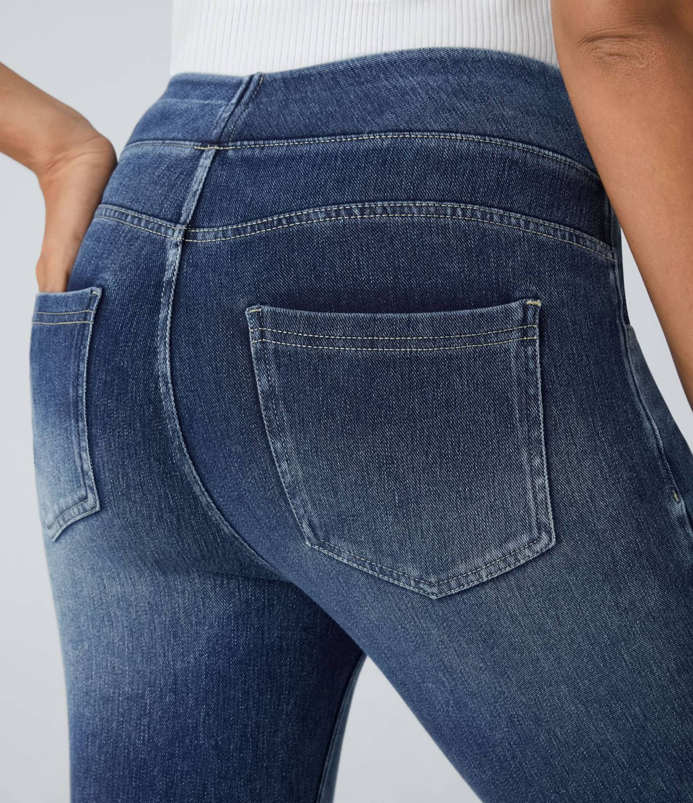Halara Flex™ High Waisted Pockets Denim Casual Leggings Halara Flex™ High Waisted Pockets Denim Casual Leggings