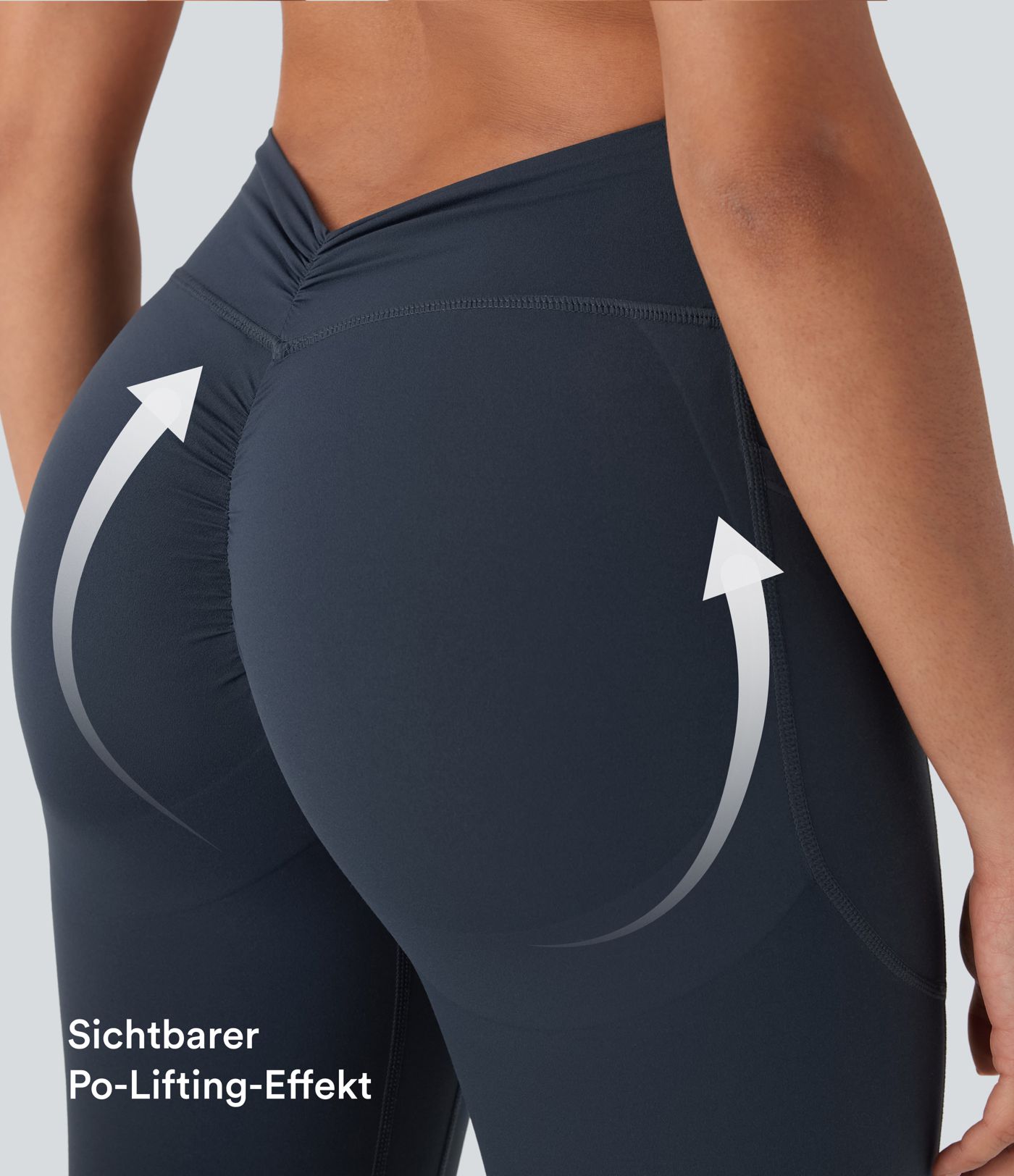 Halara UltraSculpt™ - Formende, geraffte Yoga-Leggings mit hohem Bund, Seitentaschen und Bauchkontrolle - Po-Lifting Halara UltraSculpt™ - Formende, geraffte Yoga-Leggings mit hohem Bund, Seitentaschen und Bauchkontrolle - Po-Lifting