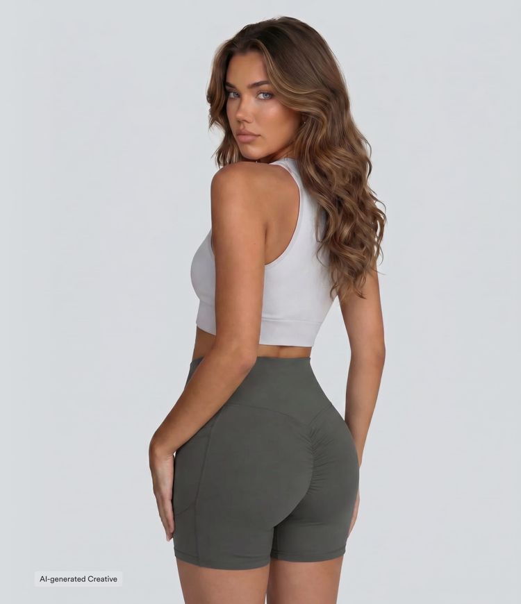 Halara UltraSculpt™ - Formende Workout-Shorts mit hohem Bund, Seitentaschen, Booty-Scrunch und Bauchkontrolle - 12,7 cm Halara UltraSculpt™ - Formende Workout-Shorts mit hohem Bund, Seitentaschen, Booty-Scrunch und Bauchkontrolle - 12,7 cm