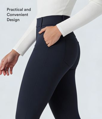 SoftlyZero™ Plush Thermal High Waisted Casual 7/8 Leggings with Pockets SoftlyZero™ Plush Thermal High Waisted Casual 7/8 Leggings with Pockets