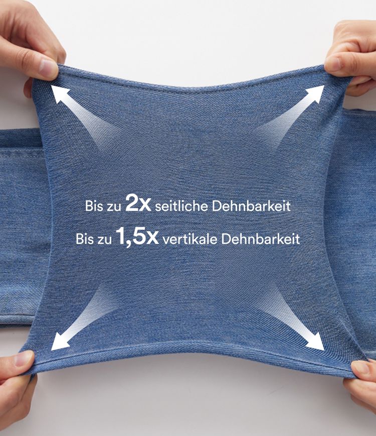 Halara Flex™ - Lässige, verwaschene Baggy-Jeans mit mittelhohem Bund, mehreren Taschen und weitem Bein