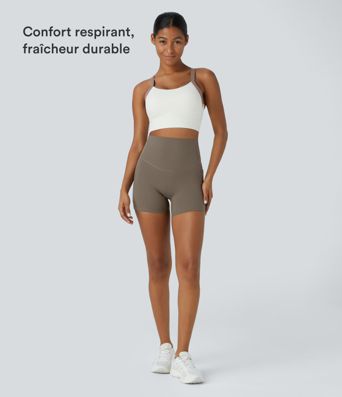 Short cycliste d'entraînement gainant taille haute UltraSculpt™ SoCinched à poches latérales 12,5 cm Short cycliste d'entraînement gainant taille haute UltraSculpt™ SoCinched à poches latérales 12,5 cm