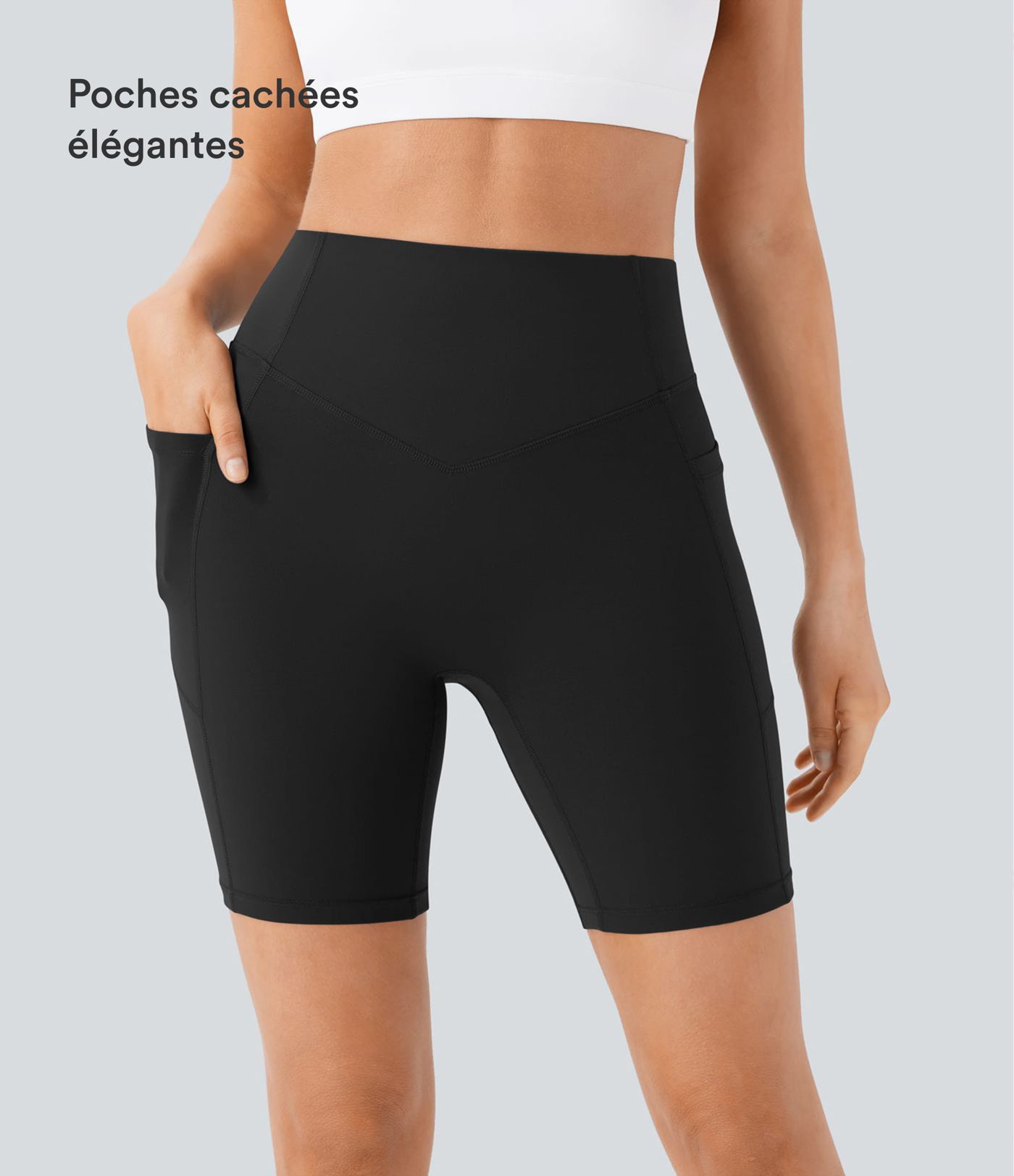 Legging de yoga gainant taille haute chiné à séchage rapide avec poches Halara UltraSculpt™ Legging de yoga gainant taille haute chiné à séchage rapide avec poches Halara UltraSculpt™