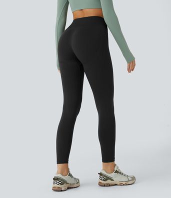 OneForm Seamless Flow – Leggings de yoga sin costuras, tiro medio, control de abdomen y realce de glúteos
