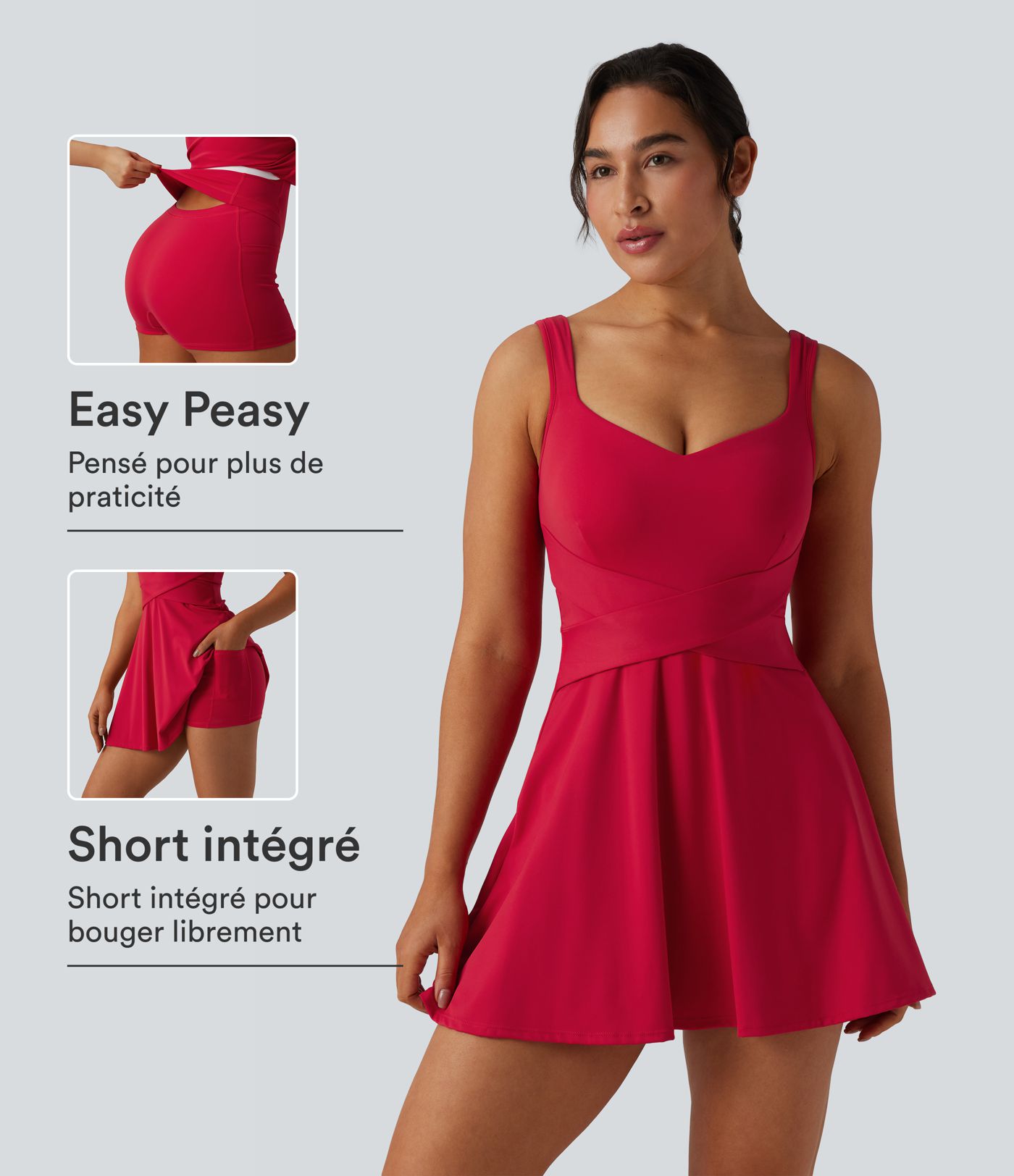 Robe de tennis 2-en-1 SoftlyZero™ Airy mini effet frais InstantCool avec poche, accès facile Easy Peasy, protection solaire UPF50+ Robe de tennis 2-en-1 SoftlyZero™ Airy mini effet frais InstantCool avec poche, accès facile Easy Peasy, protection solaire UPF50+
