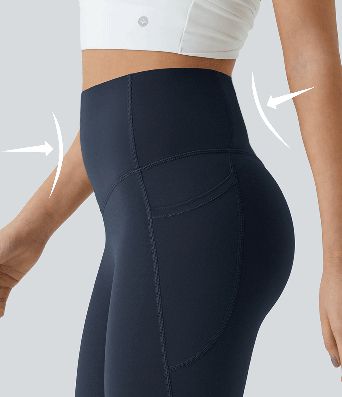 Halara UltraSculpt™ leggings da yoga bootcut a vita alta, modellanti con controllo addominale e tasche