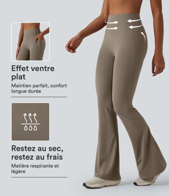 Halara UltraSculpt™ Legging de yoga évasé gainant taille haute avec poches Halara UltraSculpt™ Legging de yoga évasé gainant taille haute avec poches