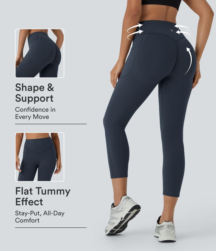 Halara UltraSculpt™ High Waisted Scrunch Butt Lifting Tummy Control Pocket Shaping Capri Training Leggings Halara UltraSculpt™ High Waisted Scrunch Butt Lifting Tummy Control Pocket Shaping Capri Training Leggings