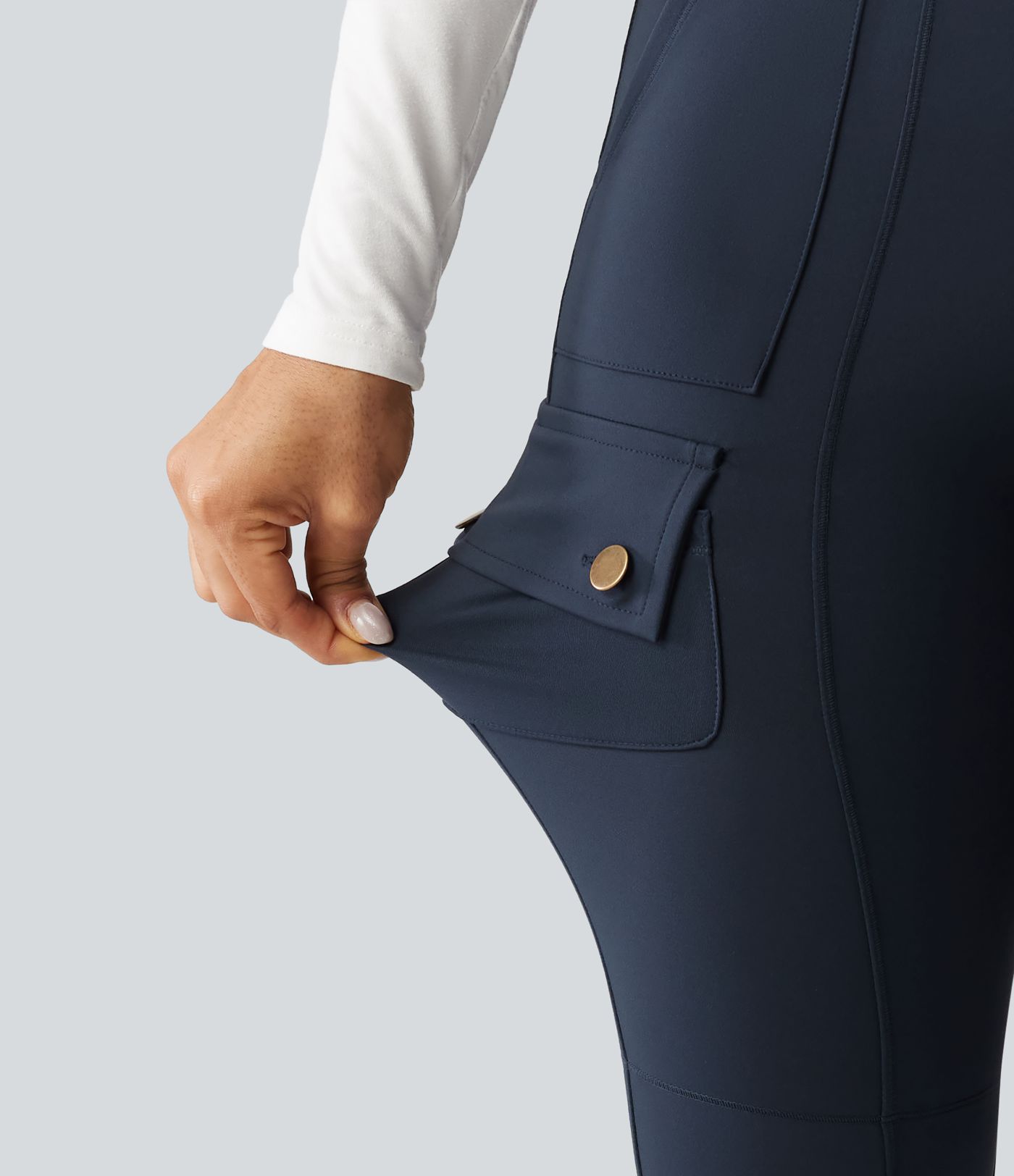 DayStretch High Waisted Butt Lifting Shaping Casual Cargo Pants with Pockets DayStretch High Waisted Butt Lifting Shaping Casual Cargo Pants with Pockets