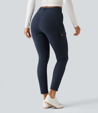DayStretch High Waisted Butt Lifting Shaping Casual Cargo Pants with Pockets DayStretch High Waisted Butt Lifting Shaping Casual Cargo Pants with Pockets