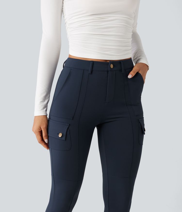 DayStretch High Waisted Butt Lifting Shaping Casual Cargo Pants with Pockets DayStretch High Waisted Butt Lifting Shaping Casual Cargo Pants with Pockets