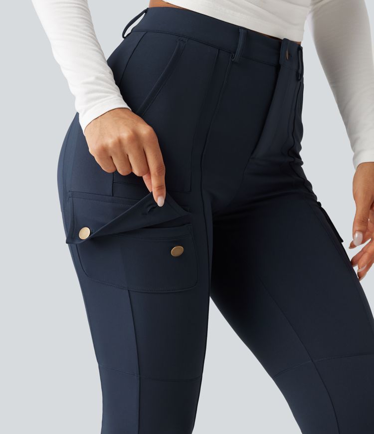 DayStretch High Waisted Butt Lifting Shaping Casual Cargo Pants with Pockets DayStretch High Waisted Butt Lifting Shaping Casual Cargo Pants with Pockets