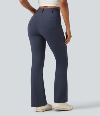 Flare-Golfhose mit hohem Bund, Gesäßtaschen und InstantCool - schnelltrocknend, UPF50+ Flare-Golfhose mit hohem Bund, Gesäßtaschen und InstantCool - schnelltrocknend, UPF50+