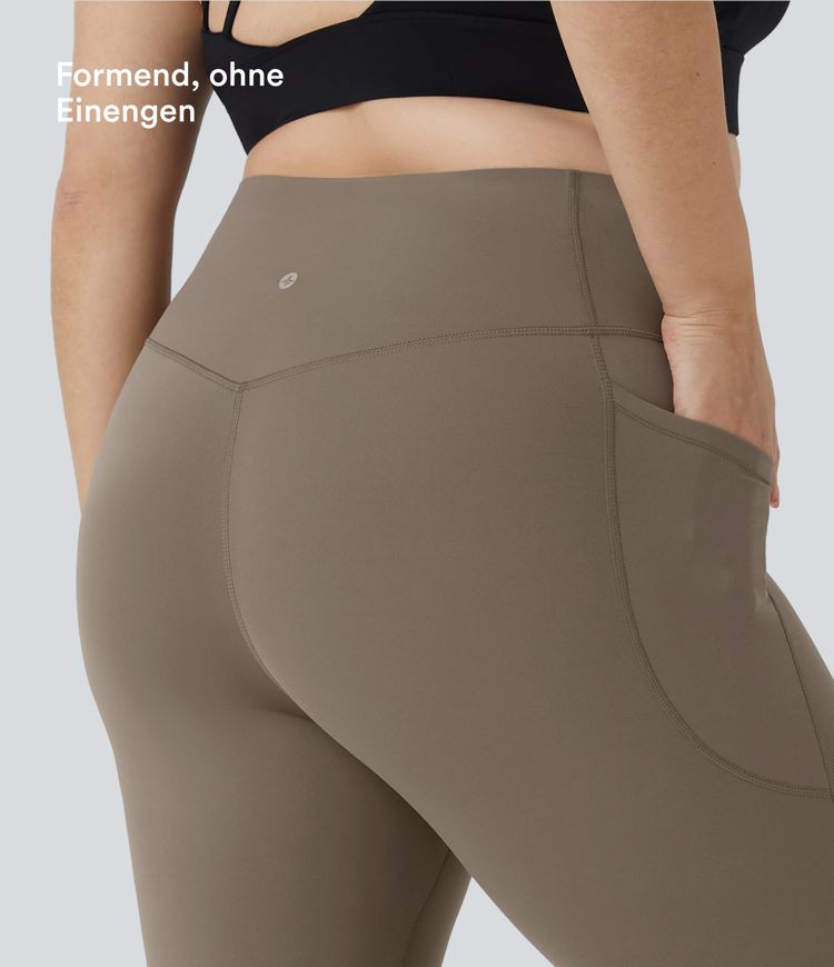 Halara UltraSculpt™ - Formende Workout-Leggings mit hohem Bund, Seitentaschen und Bauchkontrolle - Plus Size