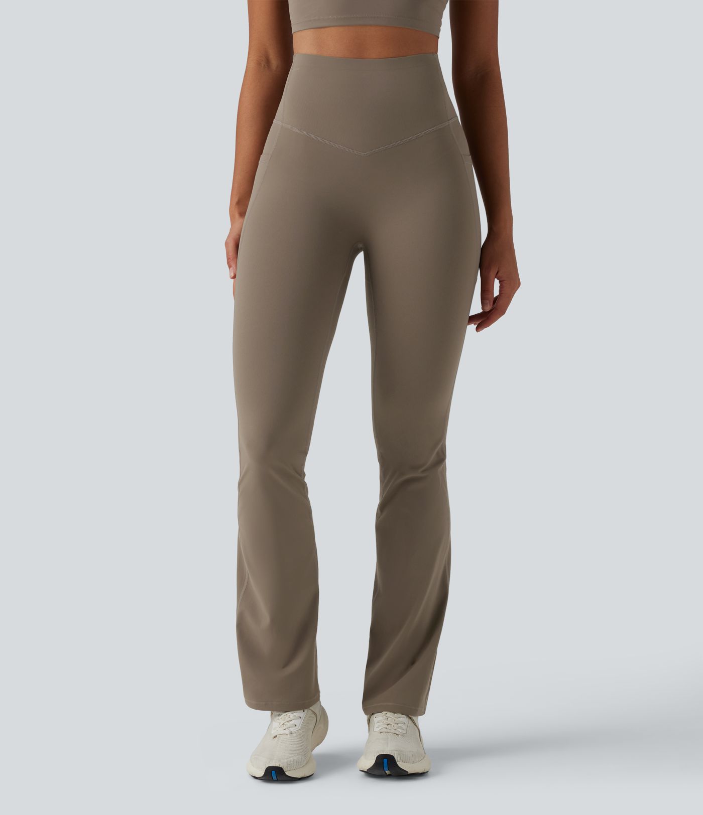 Halara UltraSculpt™ High Waisted Butt Lifting Tummy Control Bootcut Yoga Leggings with Pockets