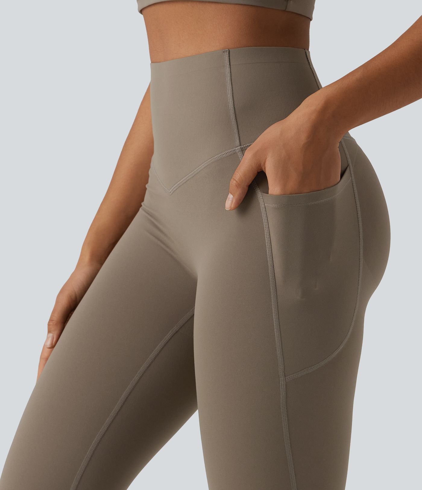 Halara UltraSculpt™ High Waisted Butt Lifting Tummy Control Bootcut Yoga Leggings with Pockets