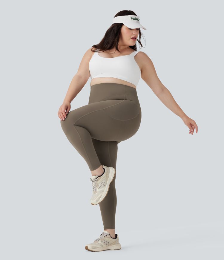 Plus Size Halara UltraSculpt™ High Waisted Butt Lifting Tummy Control Shaping Training Leggings with Pockets