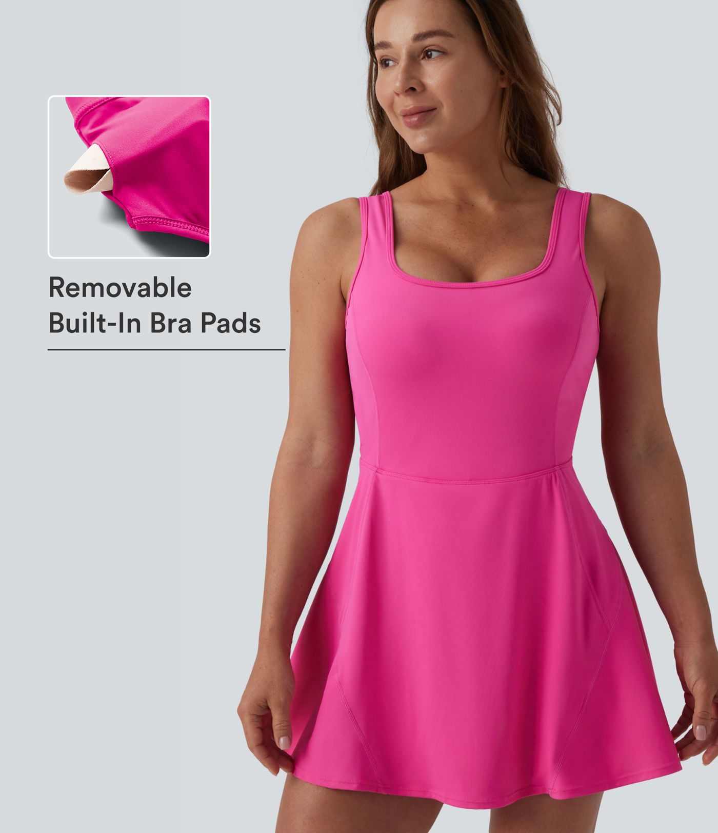 SoftlyZero™ Airy U Neck 2-in-1 Pocket Mini InstantCool Dance Active Dress DD-F Cups-Easy Peezy SoftlyZero™ Airy U Neck 2-in-1 Pocket Mini InstantCool Dance Active Dress DD-F Cups-Easy Peezy