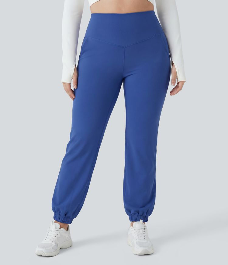 SoftlyZero™ - Ballon-Joggers mit hohem Bund, Seitentaschen und Bauchkontrolle - Plus-Size, UPF50+