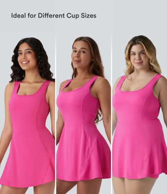 SoftlyZero™ Airy U Neck 2-in-1 Pocket Mini InstantCool Dance Active Dress DD-F Cups-Easy Peezy SoftlyZero™ Airy U Neck 2-in-1 Pocket Mini InstantCool Dance Active Dress DD-F Cups-Easy Peezy