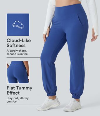 SoftlyZero™ - Ballon-Joggers mit hohem Bund, Seitentaschen und Bauchkontrolle - Plus-Size, UPF50+