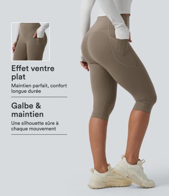 Legging sculptant d'entraînement corsaire Halara UltraSculpt™ taille haute galbant gainant avec poches Legging sculptant d'entraînement corsaire Halara UltraSculpt™ taille haute galbant gainant avec poches