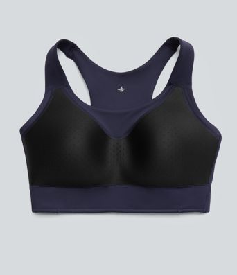 High Support U-Neck Cut-Out Back Non-Removable Pad Running Sports Bra