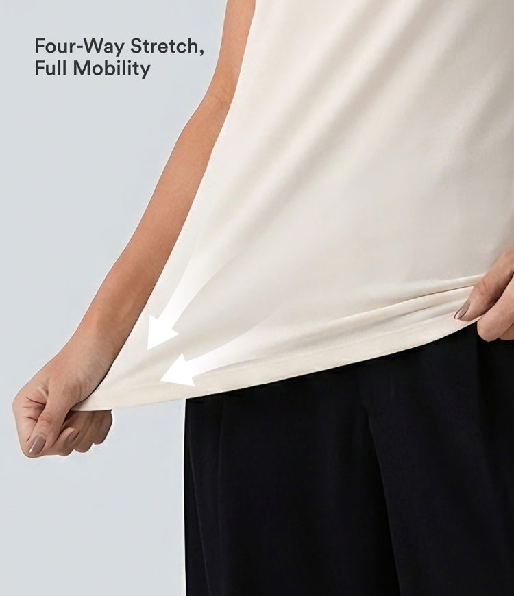 Asymmetric Cowl Neck Short Sleeve Ruched Split Hem Work Blouse Asymmetric Cowl Neck Short Sleeve Ruched Split Hem Work Blouse