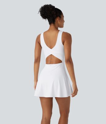 SoftlyZero™ Airy U Neck 2-in-1 Pocket Mini InstantCool Dance Active Dress SoftlyZero™ Airy U Neck 2-in-1 Pocket Mini InstantCool Dance Active Dress