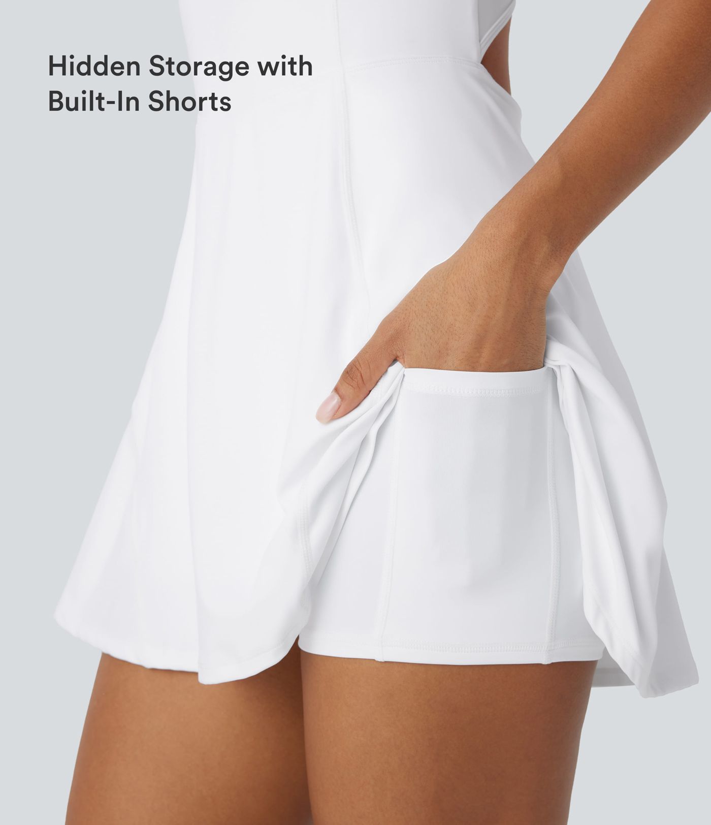 SoftlyZero™ Airy U Neck 2-in-1 Pocket Mini InstantCool Dance Active Dress SoftlyZero™ Airy U Neck 2-in-1 Pocket Mini InstantCool Dance Active Dress