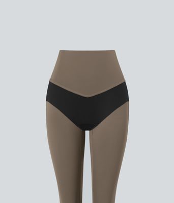 Halara UltraSculpt™ High Waisted Tummy Control Built-in Underwear Anti-Bacterial Shaping 7/8 Workout Leggings with Pockets Halara UltraSculpt™ High Waisted Tummy Control Built-in Underwear Anti-Bacterial Shaping 7/8 Workout Leggings with Pockets