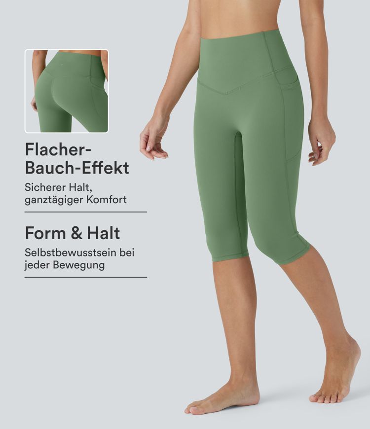 Halara UltraSculpt™ - Pedal-Pusher-Yoga-Leggings mit hohem Bund, Seitentaschen und Bauchkontrolle Halara UltraSculpt™ - Pedal-Pusher-Yoga-Leggings mit hohem Bund, Seitentaschen und Bauchkontrolle