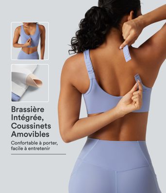 Brassière de yoga Halara UltraSculpt™ maintien moyen zippée avec coussinets amovibles Brassière de yoga Halara UltraSculpt™ maintien moyen zippée avec coussinets amovibles